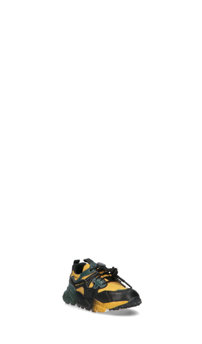 FLOWER MOUNTAIN by Naturino Sneaker bimbo nera/gialla/verde