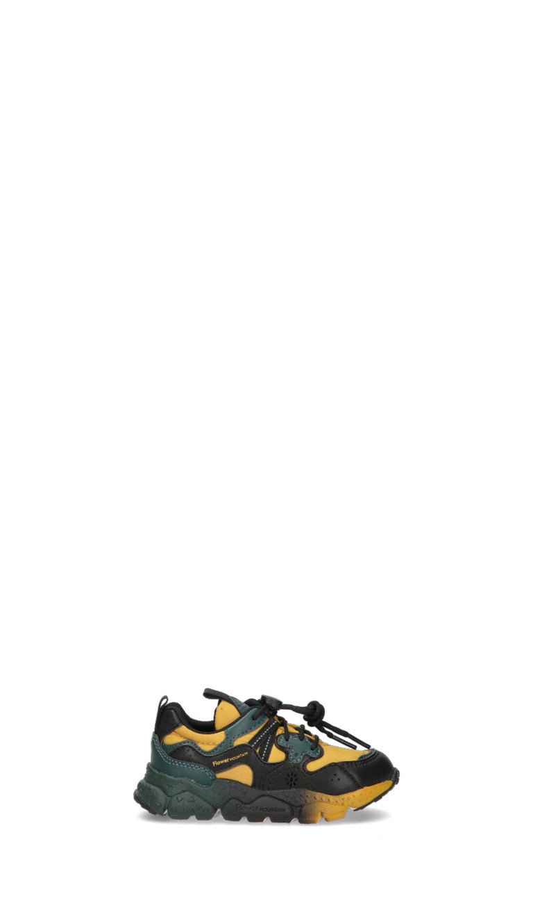 FLOWER MOUNTAIN by Naturino Sneaker bimbo nera/gialla/verde