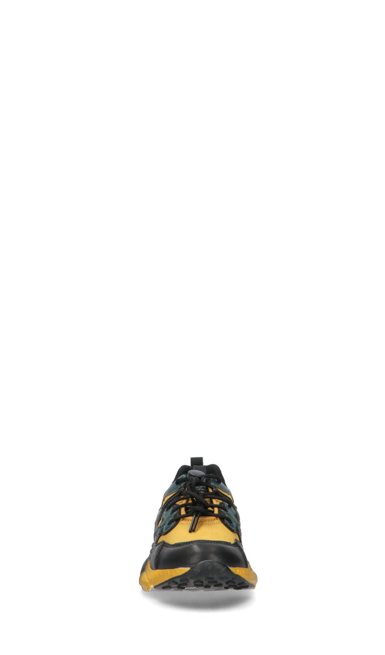 FLOWER MOUNTAIN by Naturino Sneaker ragazzo verde militare/nera/gialla