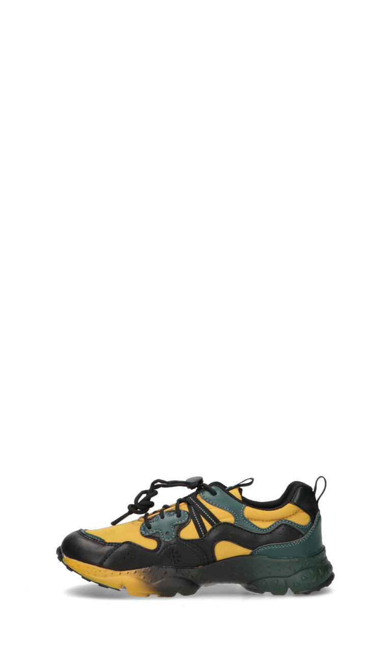 FLOWER MOUNTAIN by Naturino Sneaker ragazzo verde militare/nera/gialla