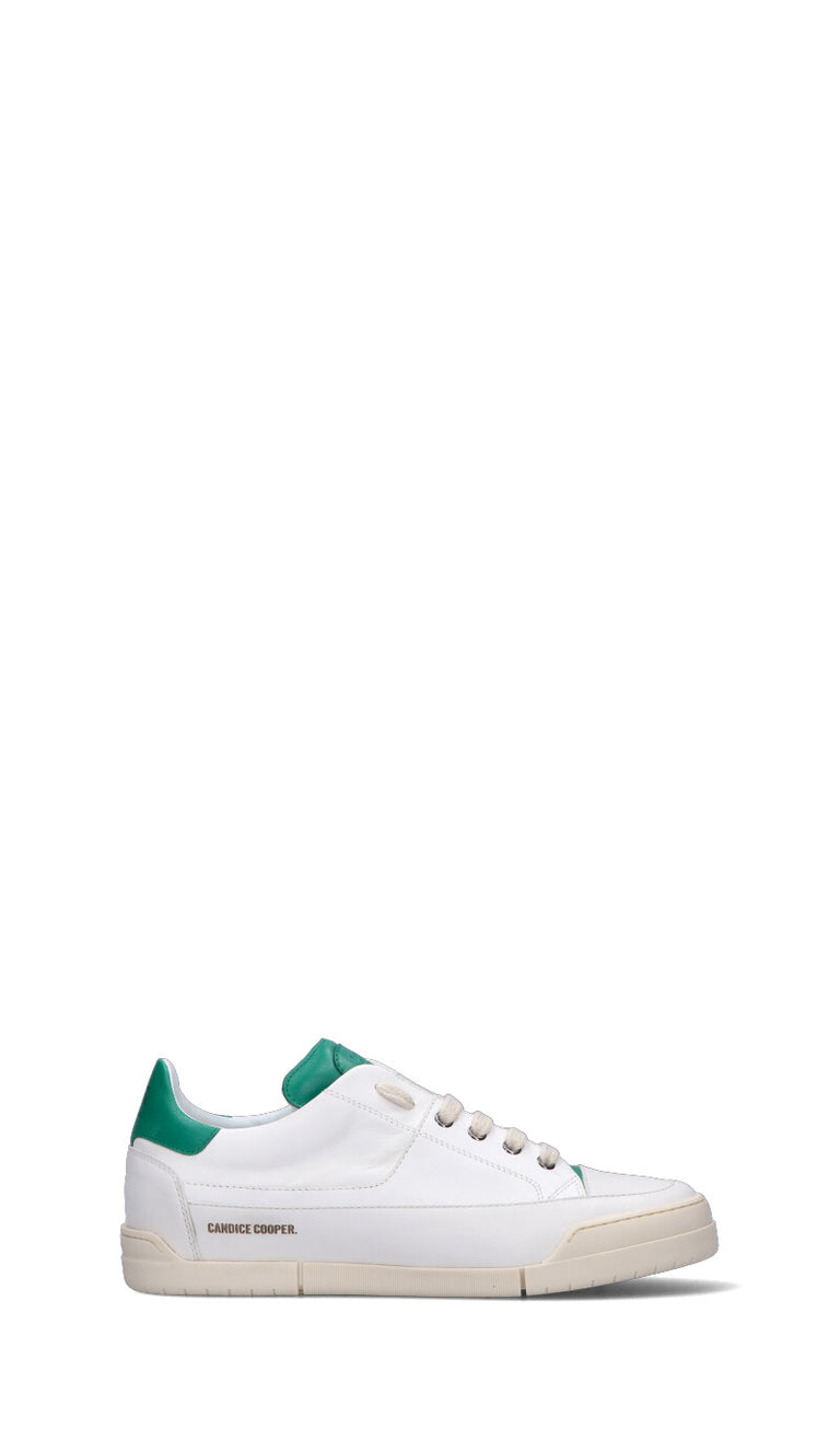 CANDICE COOPER. Sneaker uomo bianca/verde in pelle