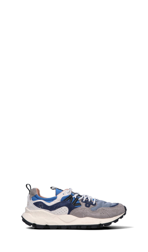 FLOWER MOUNTAIN Sneaker uomo grigia/blu in suede
