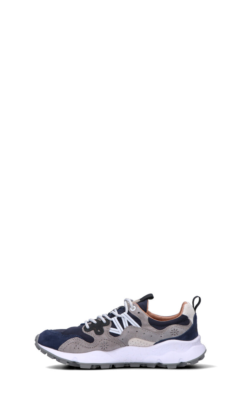 FLOWER MOUNTAIN Sneaker uomo blu/grigia in suede