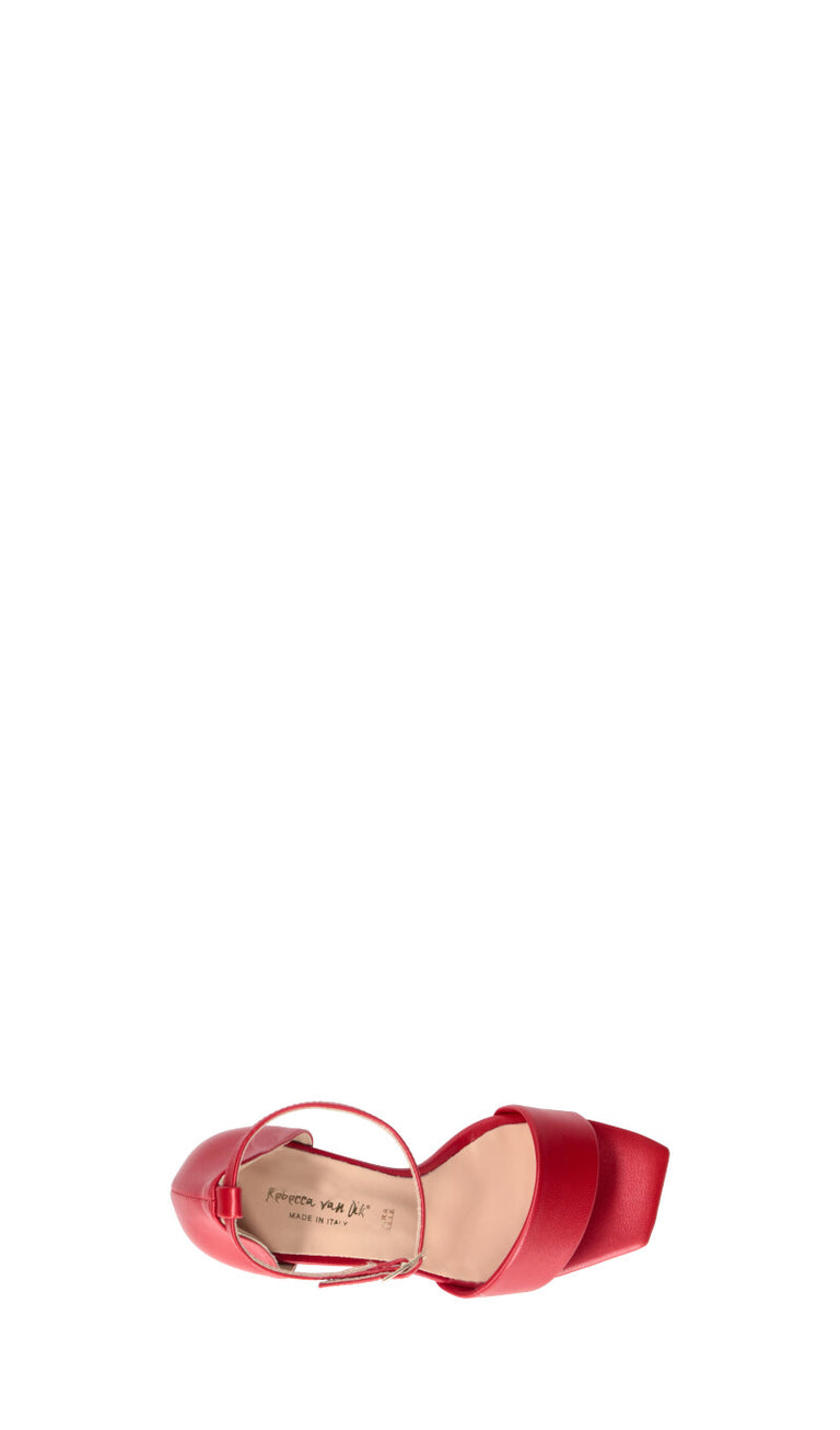 REBECCA VAN DIK Sandalo donna rosso