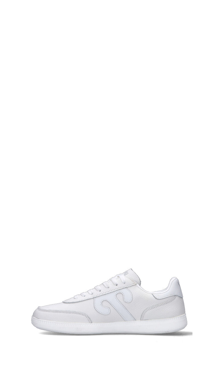 WUSHU Sneaker uomo bianca in pelle