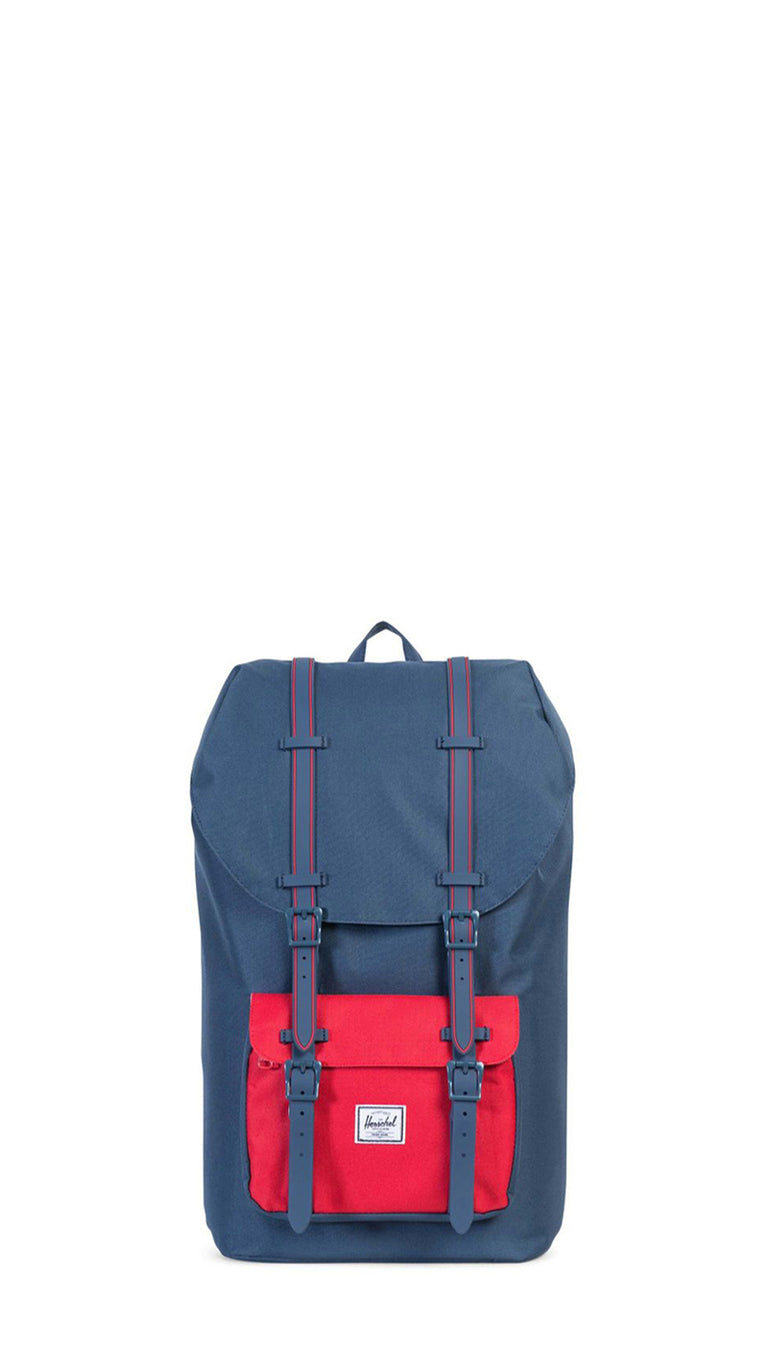 HERSCHEL LITTLE AMERICA Zaino blu/rosso in tessuto