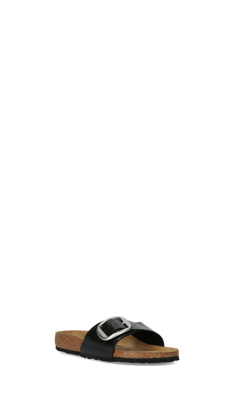 BIRKENSTOCK MADRID BIG BUCKLE Ciabatta donna nera in pelle