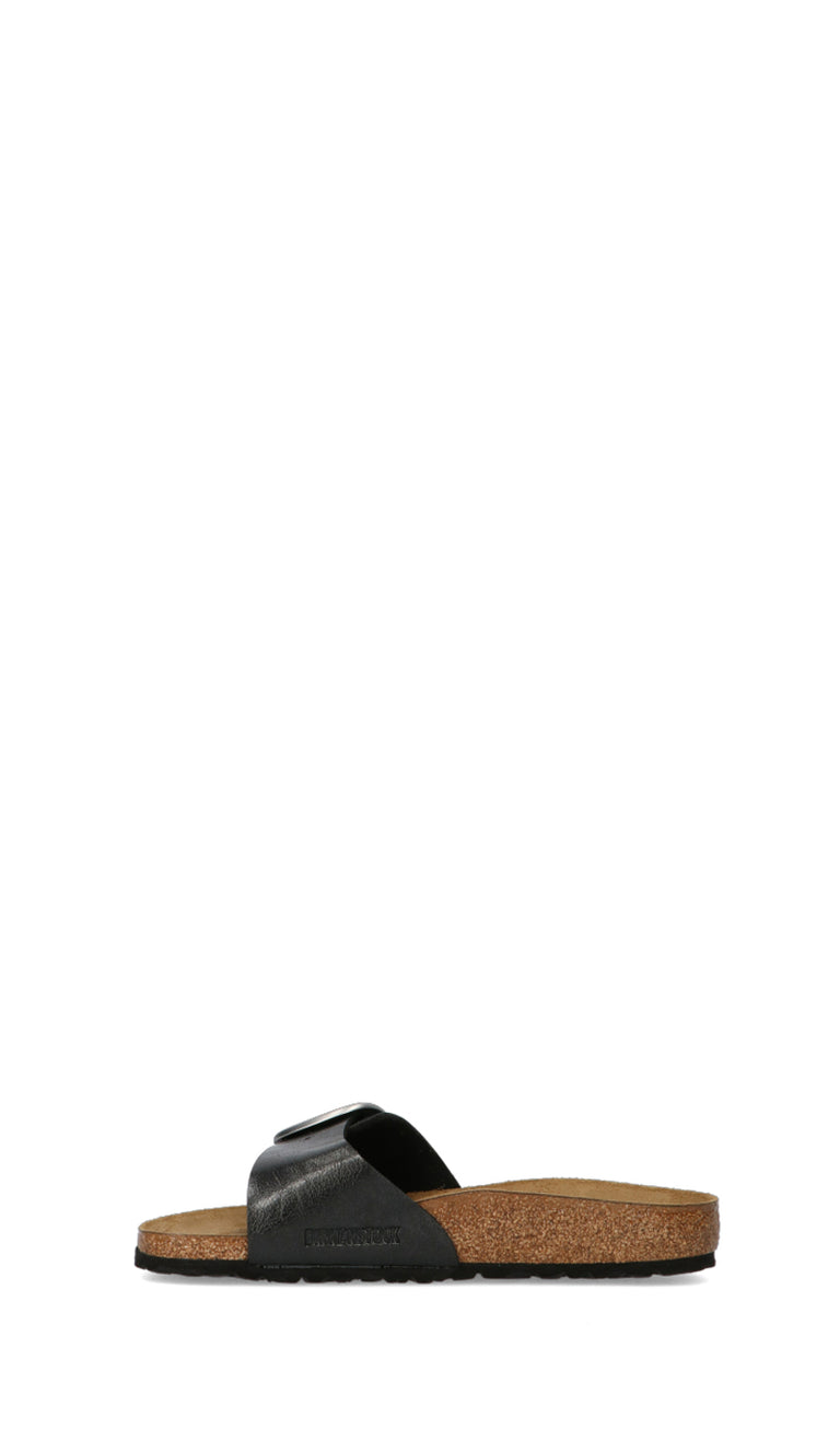BIRKENSTOCK MADRID BIG BUCKLE Ciabatta donna nera in pelle