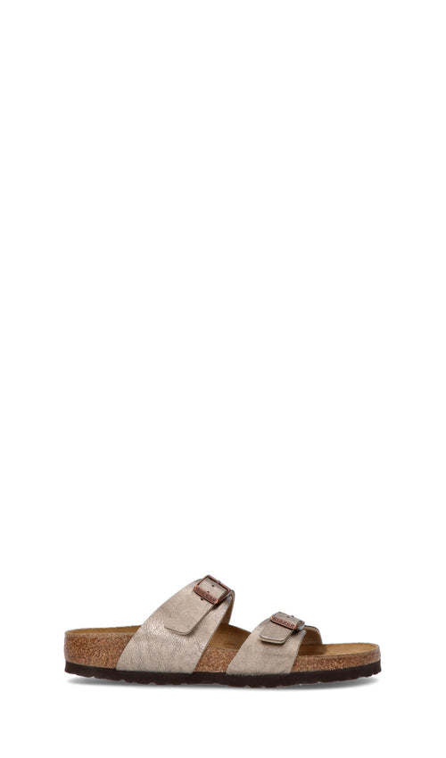 BIRKENSTOCK Ciabatta donna grigia/nera/marrone