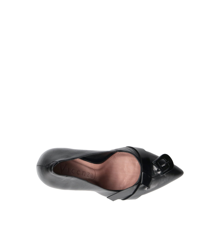 VICENZA Décolleté donna nera in pelle