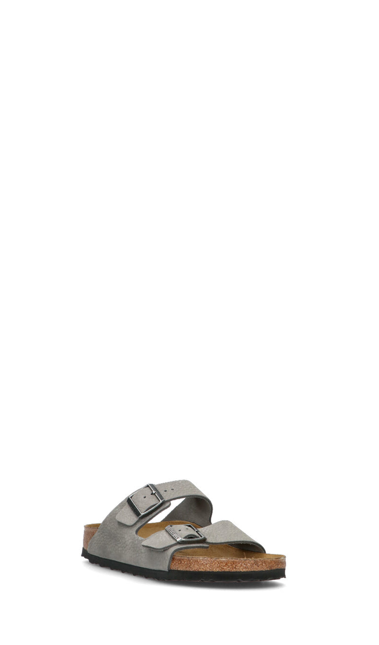 BIRKENSTOCK - ARIZONA BS Ciabatta uomo grigia in pelle