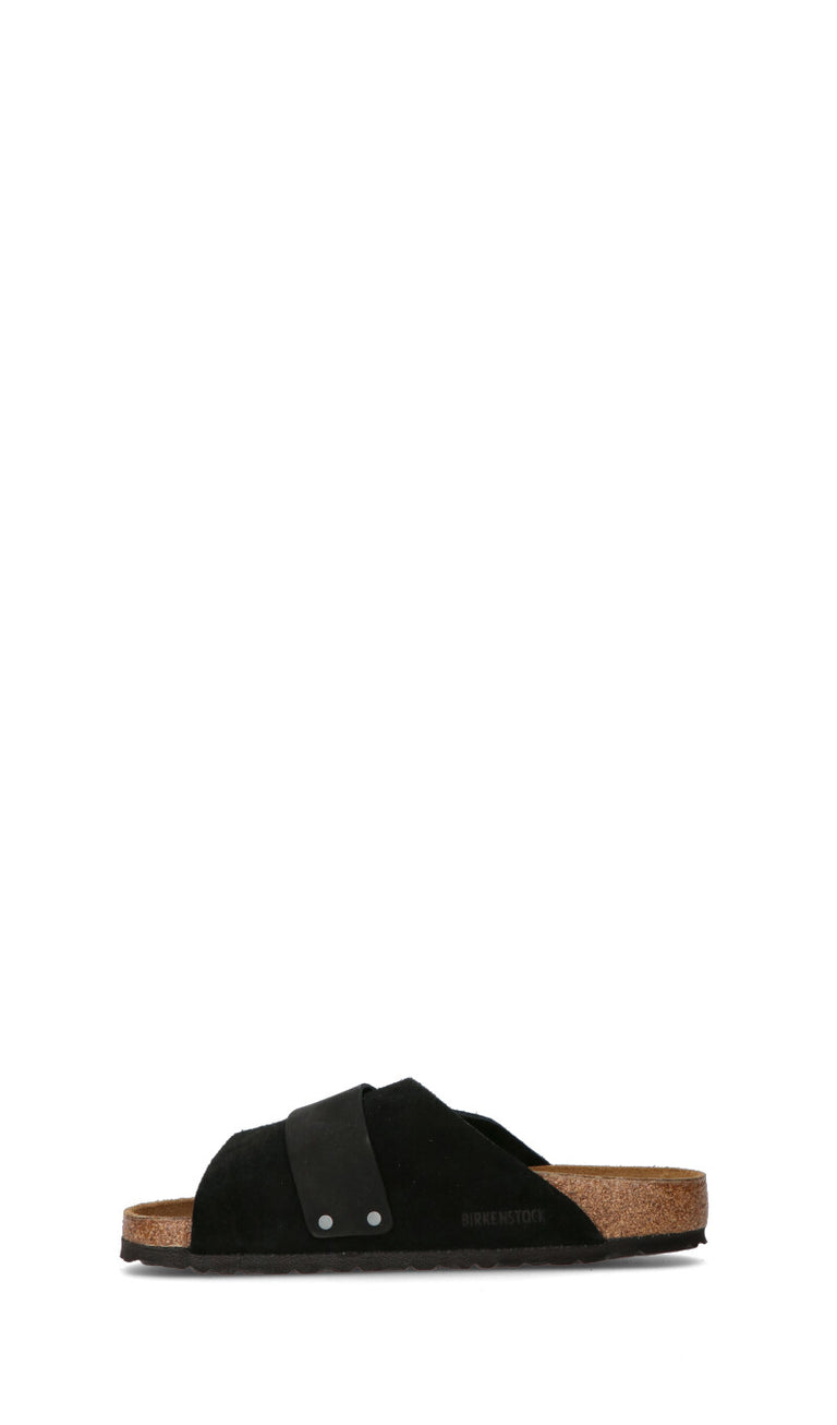 BIRKENSTOCK Ciabatta uomo nera in suede