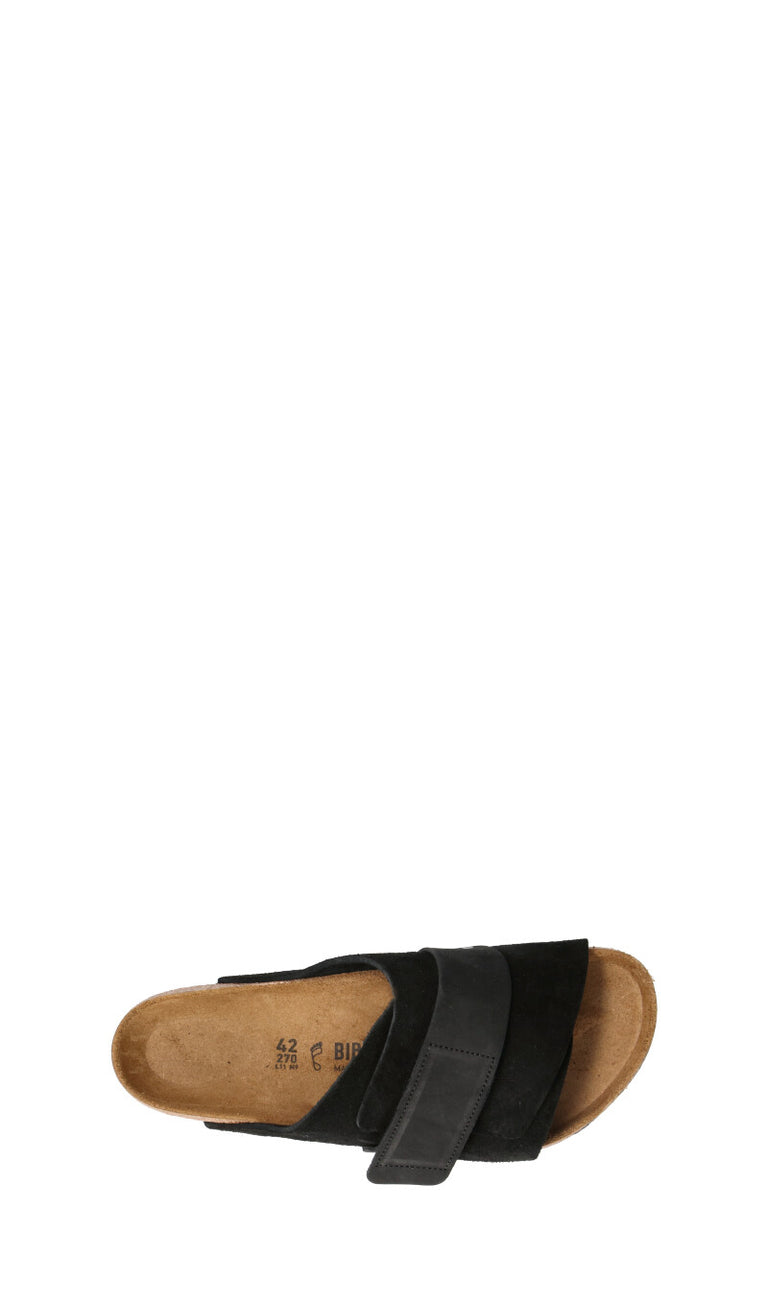 BIRKENSTOCK Ciabatta uomo nera in suede