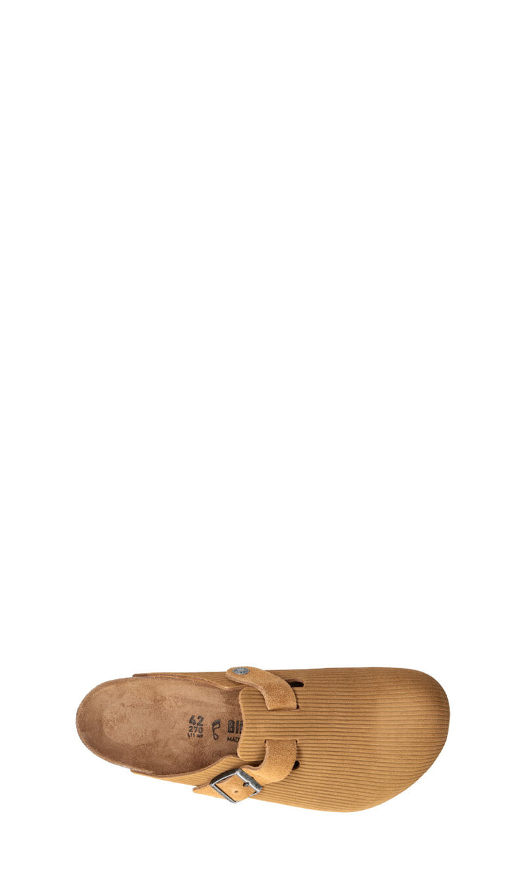 BIRKENSTOCK BOSTON BS Ciabatta uomo marrone in suede