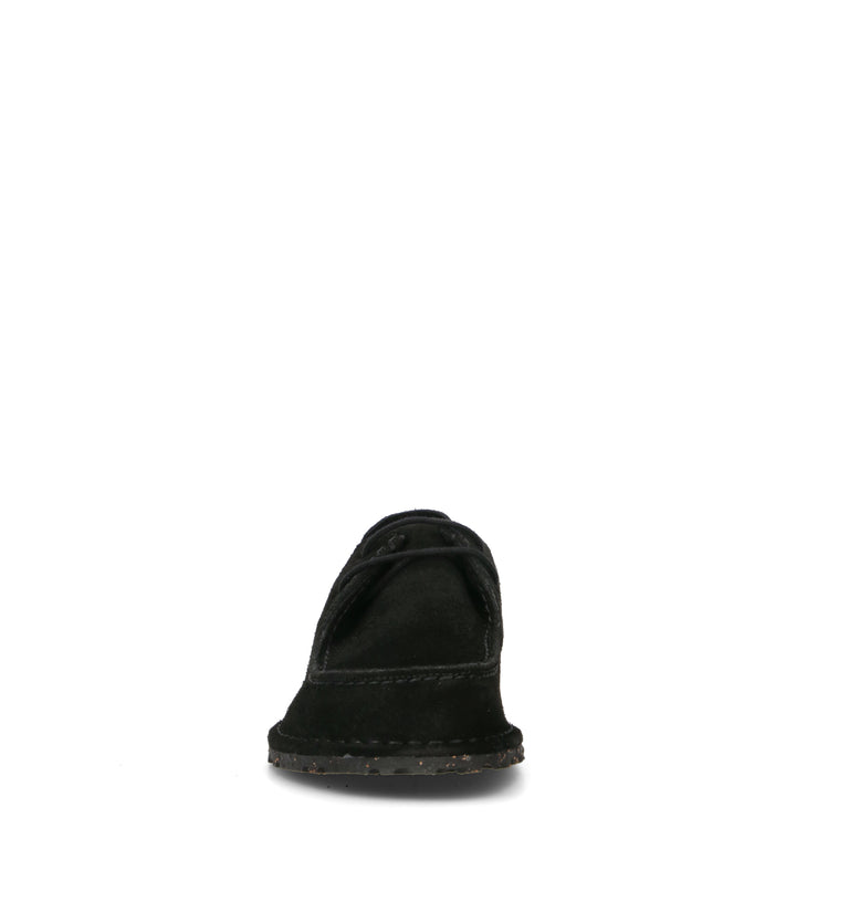 BIRKENSTOCK UTTI LACE Mocassino uomo nero in suede