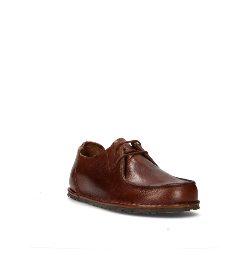 BIRKENSTOCK UTTI LACE Mocassino uomo marrone in pelle