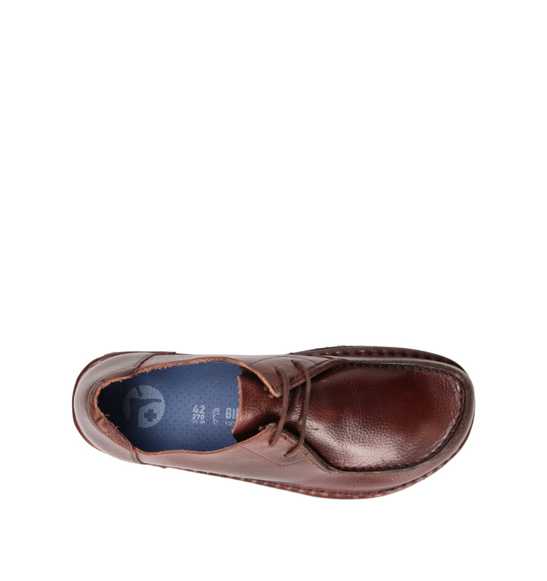 BIRKENSTOCK UTTI LACE Mocassino uomo marrone in pelle