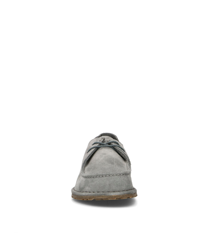 BIRKENSTOCK UTTI LACE Mocassino uomo grigia in suede