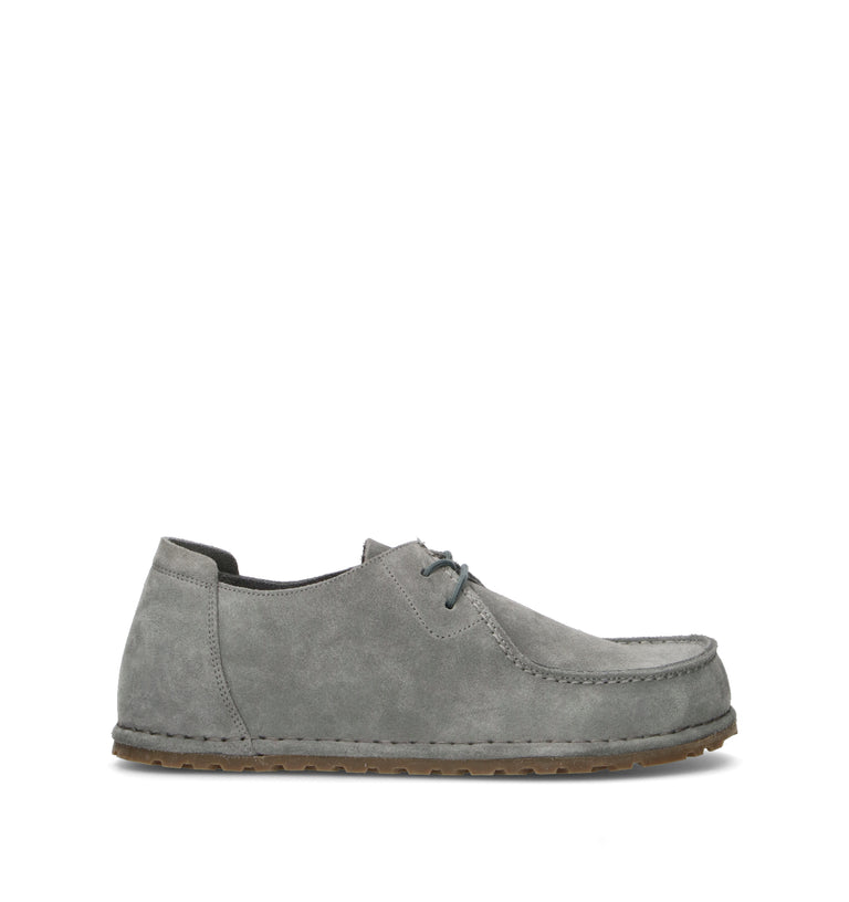 BIRKENSTOCK UTTI LACE Mocassino uomo grigia in suede