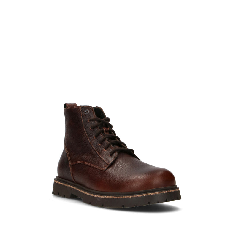 BIRKENSTOCK HIGHWOOD LACE MID Polacco uomo marrone in pelle