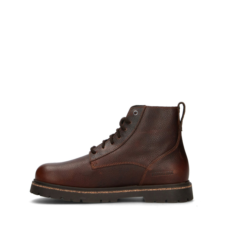 BIRKENSTOCK HIGHWOOD LACE MID Polacco uomo marrone in pelle