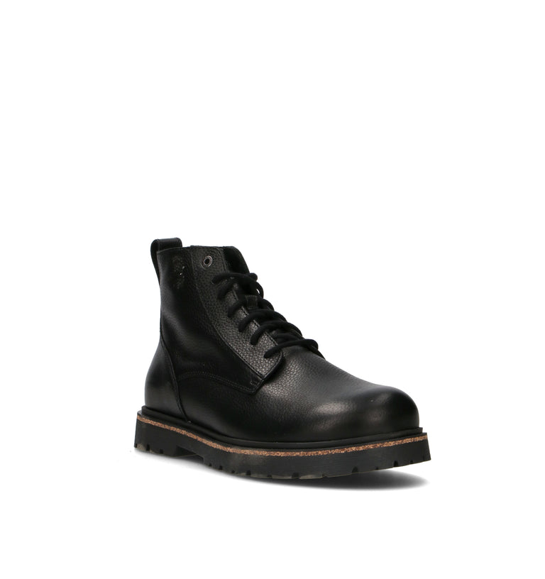 BIRKENSTOCK HIGHWOOD LACE MID Polacco uomo nero in pelle