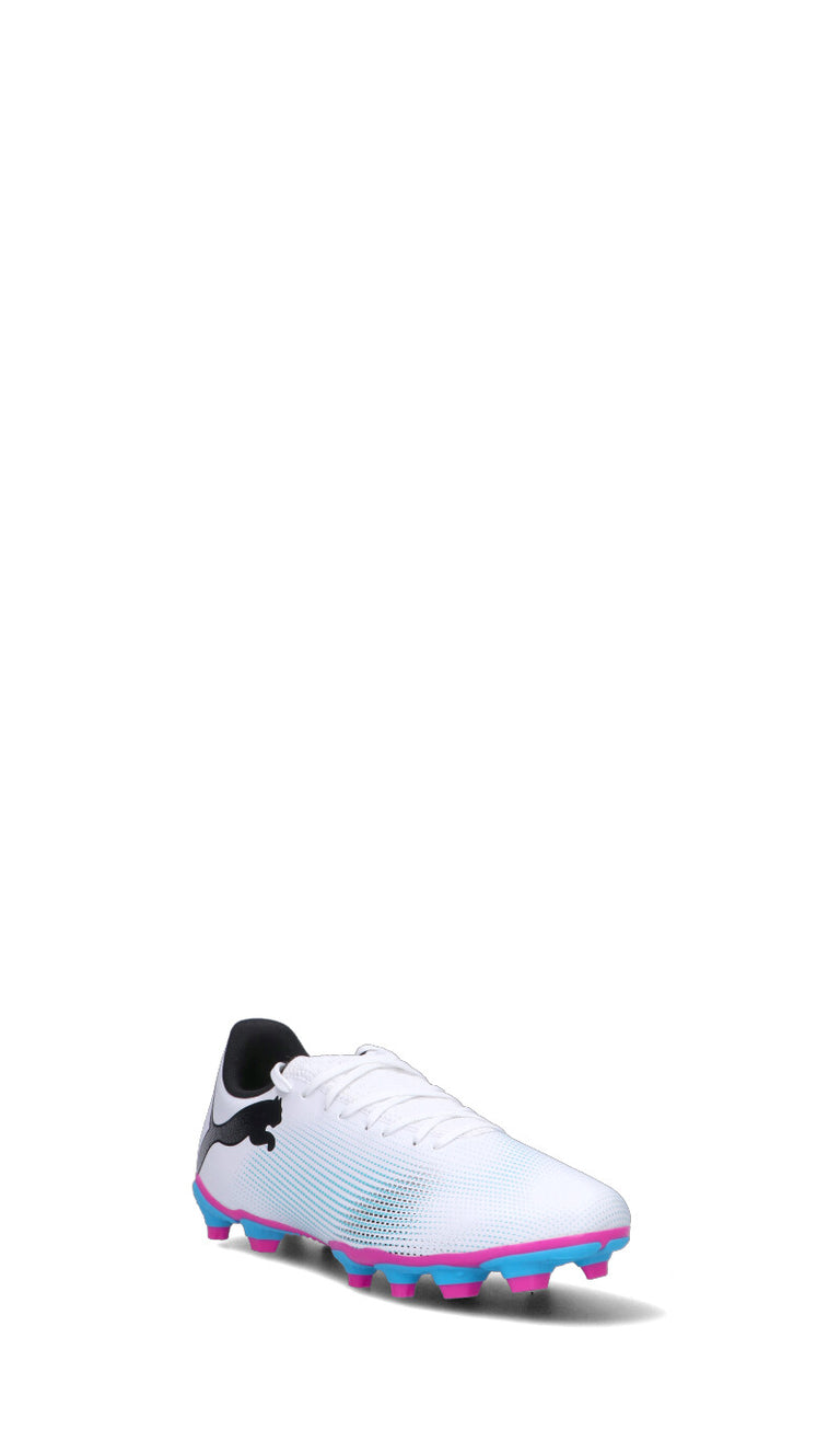 PUMA FUTURE 7 PLAY FG/AG Scarpa uomo bianca/rosa/azzurra