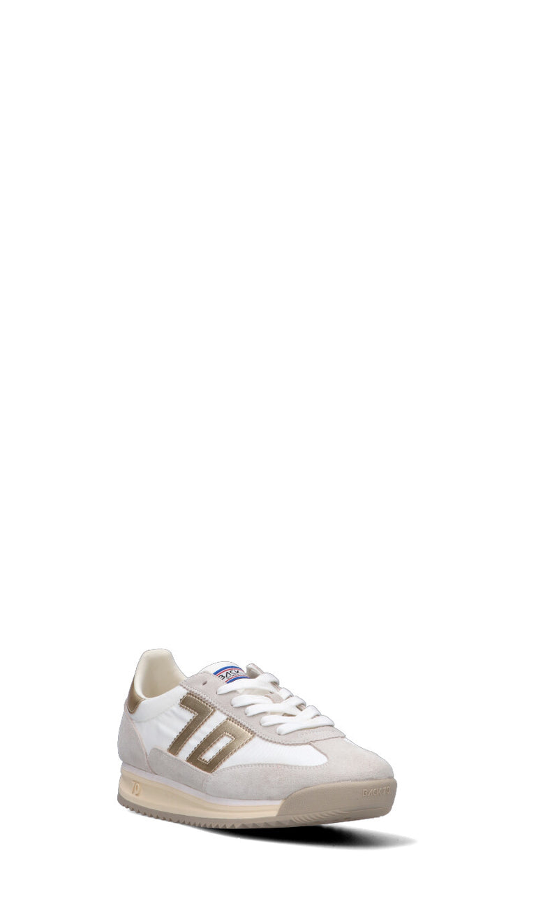 BACK 70 Sneaker donna bianca/oro