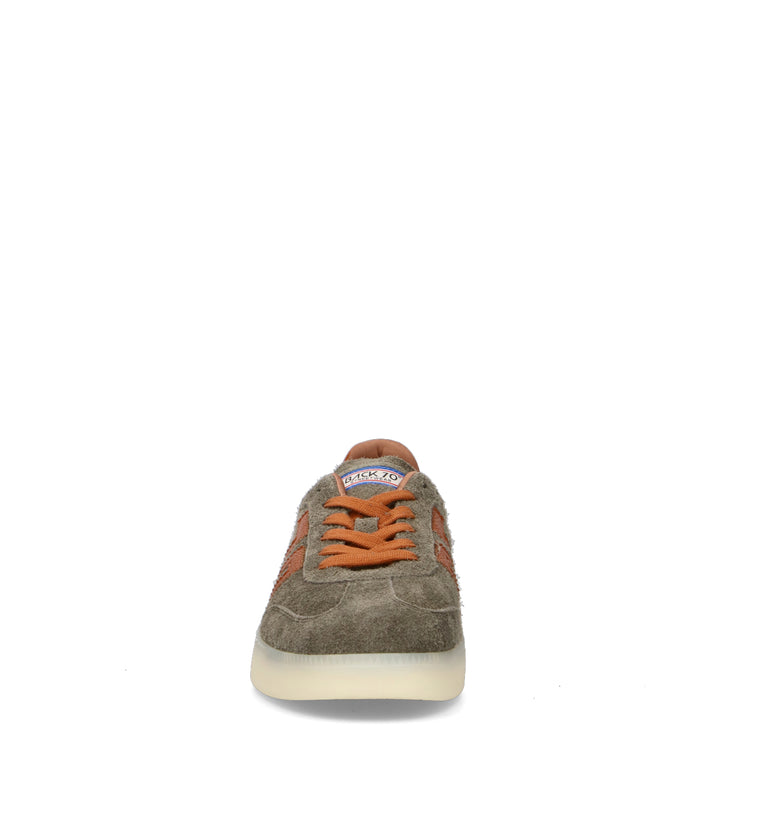 BACK 70 Sneaker uomo grigia/marrone in suede