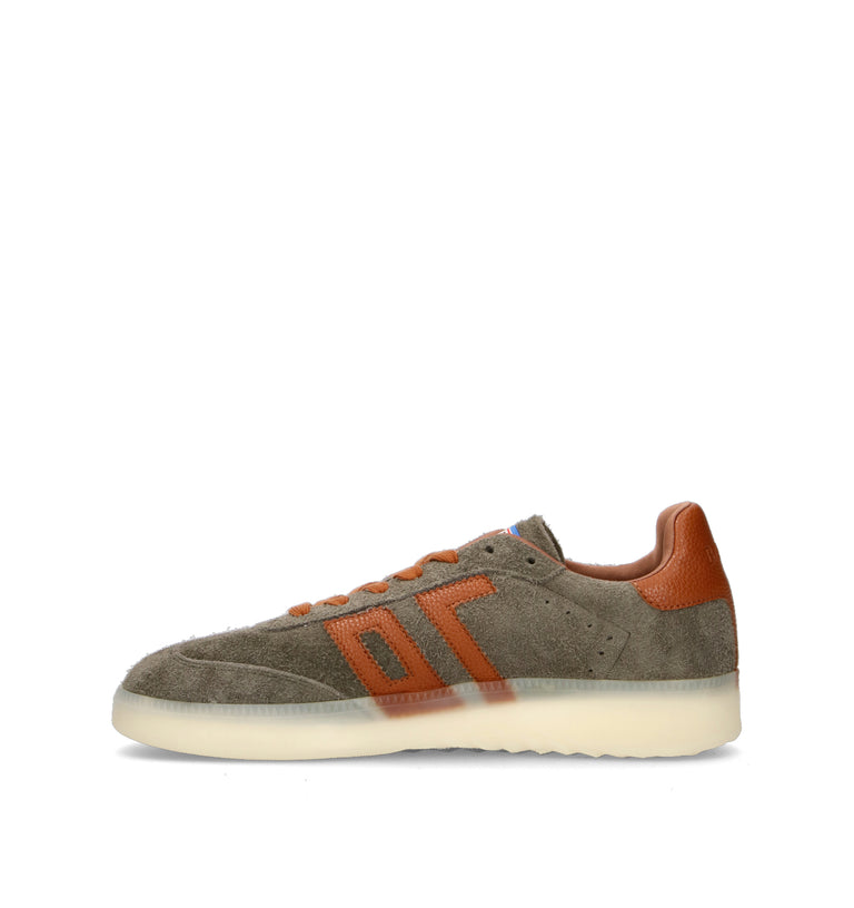 BACK 70 Sneaker uomo grigia/marrone in suede