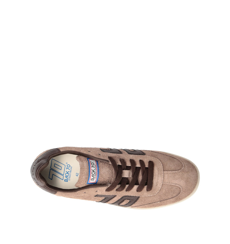 BACK 70 Sneaker uomo taupe/marrone in suede