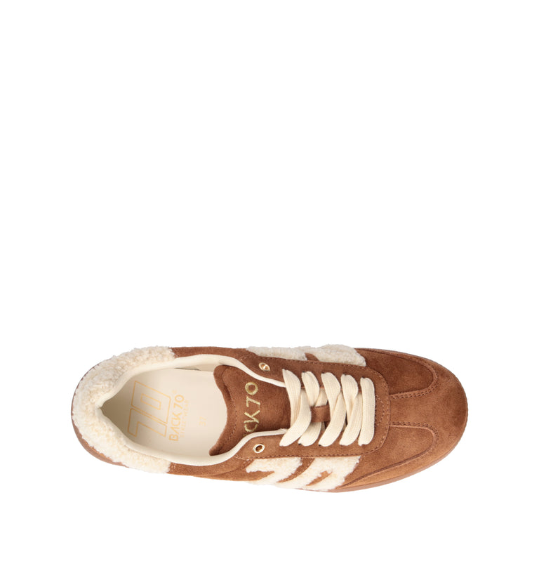 BACK 70 Sneaker donna marrone in suede