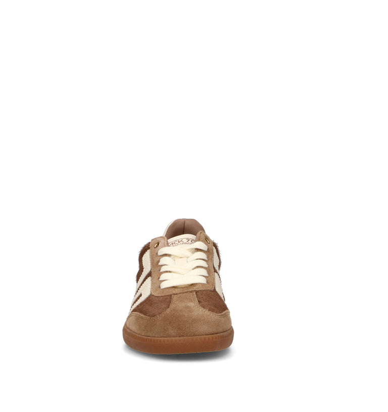 BACK 70 Sneaker donna marrone in cavallino