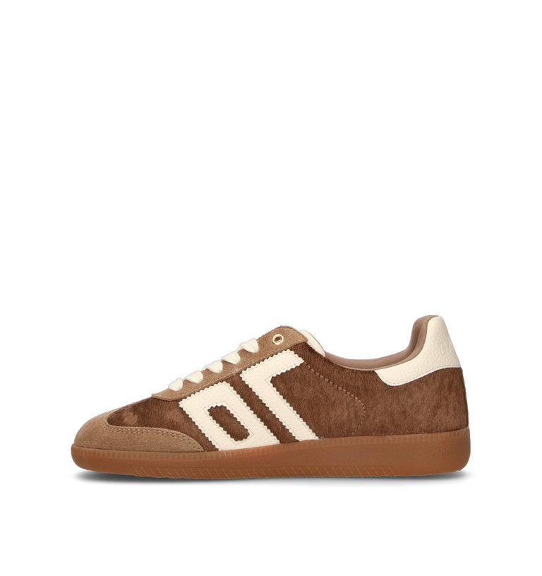 BACK 70 Sneaker donna marrone in cavallino