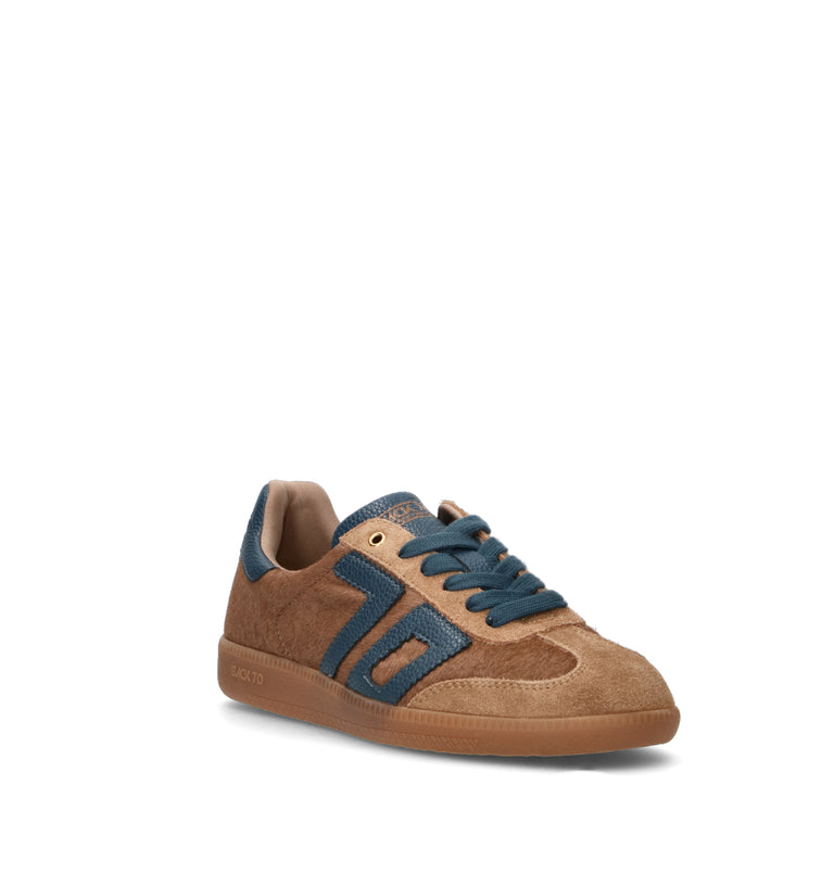 BACK 70 Sneaker donna marrone in cavallino