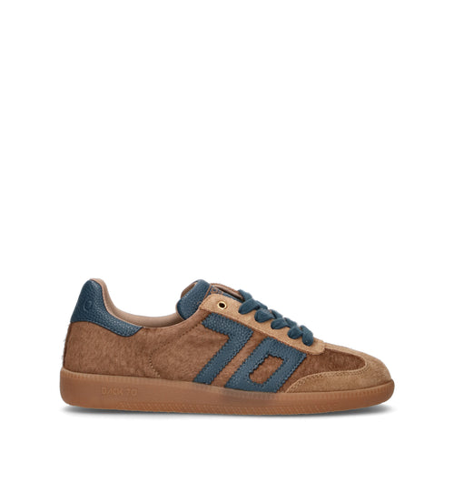 BACK 70 Sneaker donna marrone in cavallino