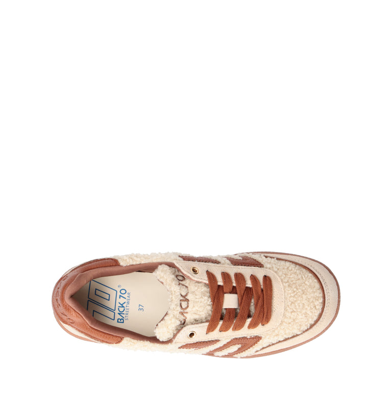 BACK 70 Sneaker donna panna/marrone