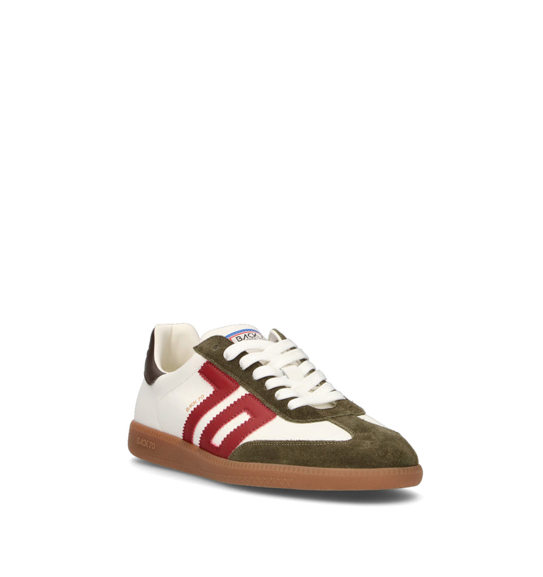BACK 70 Sneaker uomo bianca in pelle