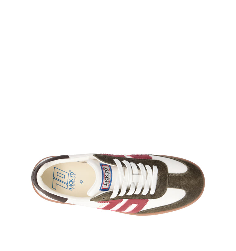 BACK 70 Sneaker uomo bianca in pelle