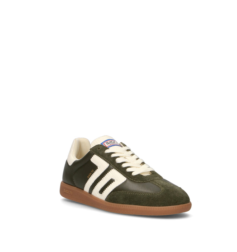 BACK 70 Sneaker uomo militare in pelle