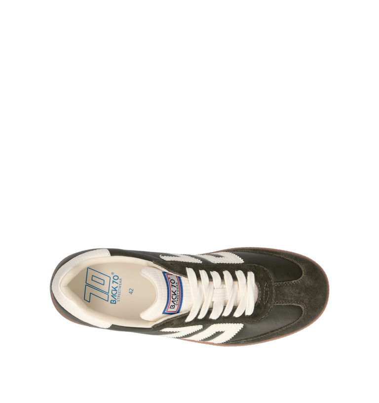 BACK 70 Sneaker uomo militare in pelle