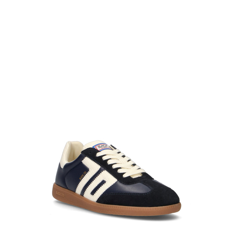 BACK 70 Sneaker uomo blu in pelle