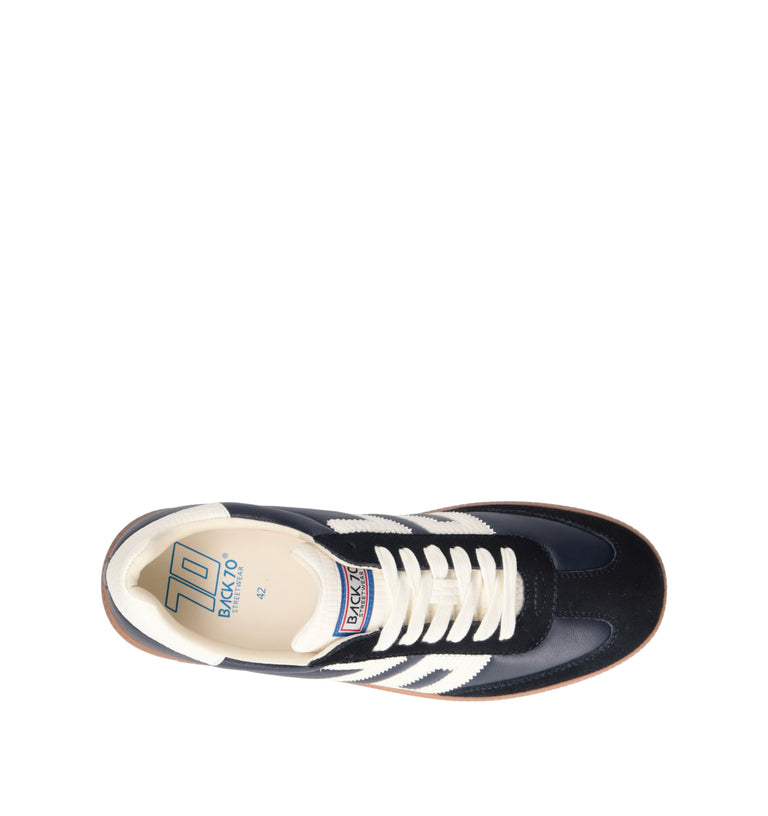 BACK 70 Sneaker uomo blu in pelle