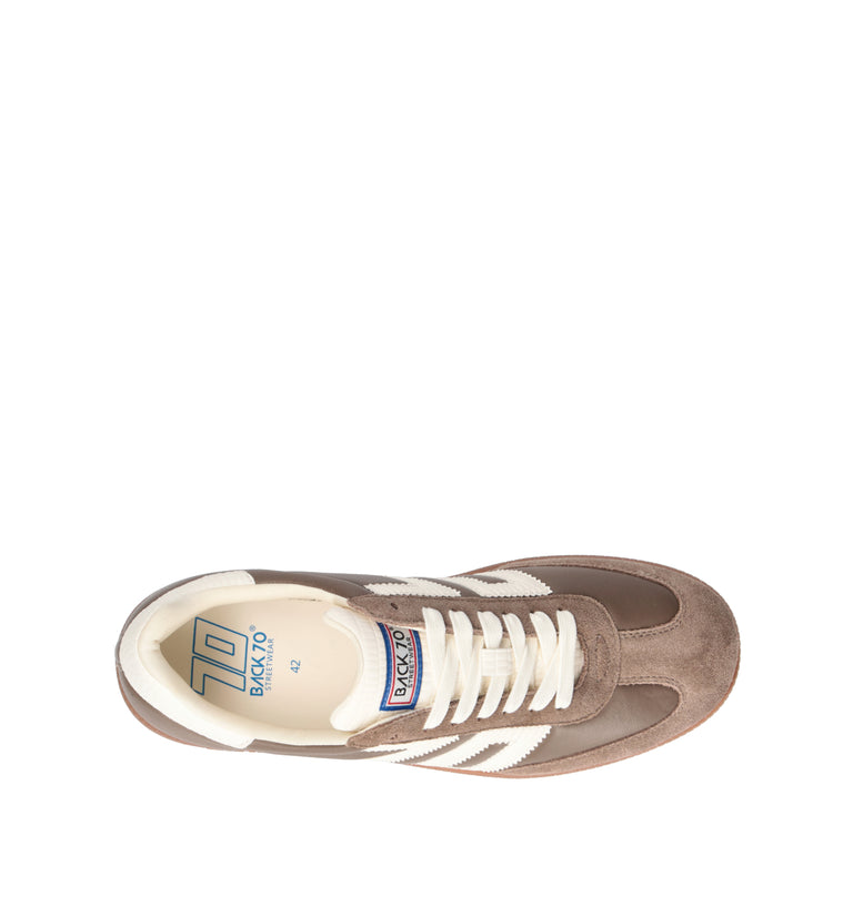 BACK 70 Sneaker uomo taupe in pelle