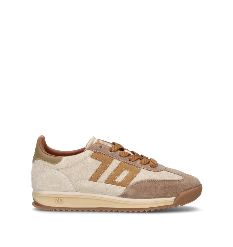 BACK 70 Sneaker donna beige in suede