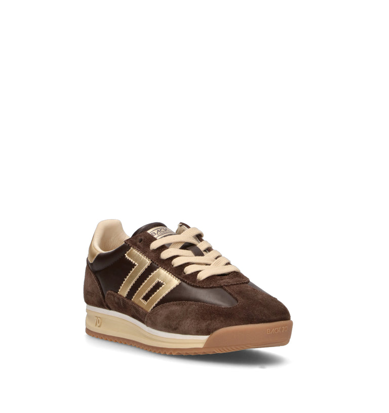 BACK 70 Sneaker donna marrone in pelle