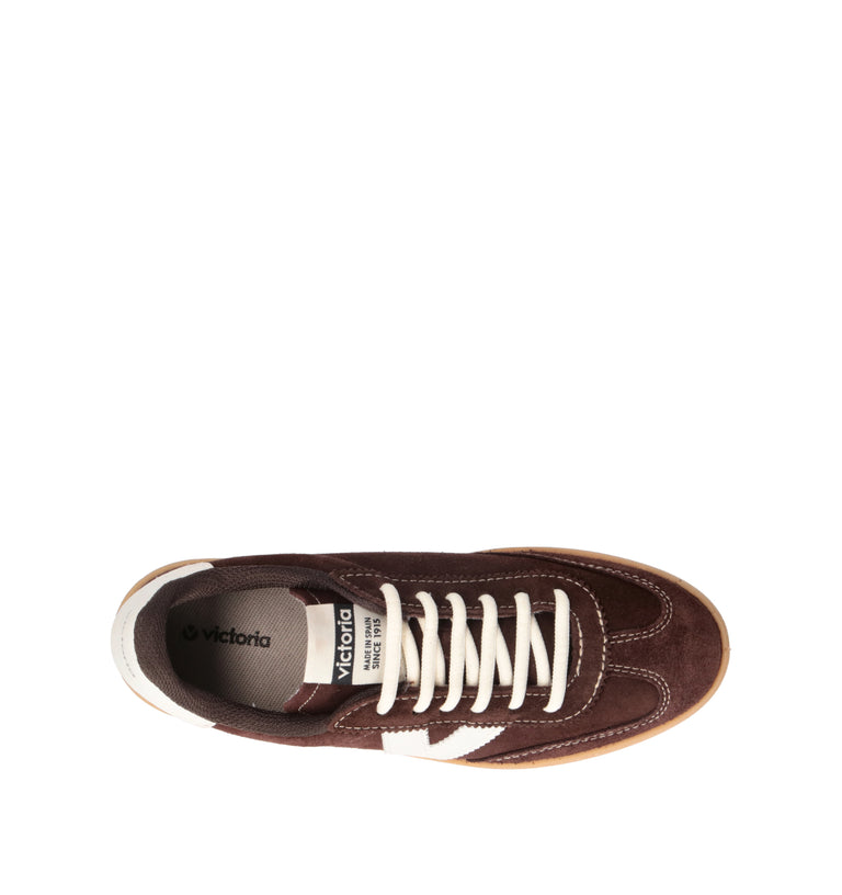 VICTORIA Sneaker donna marrone in suede