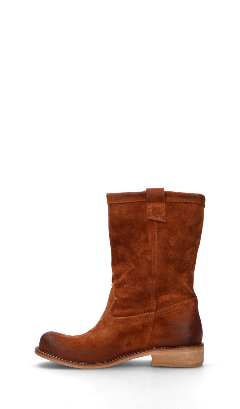 RABARBARO Tronchetto donna marrone in suede