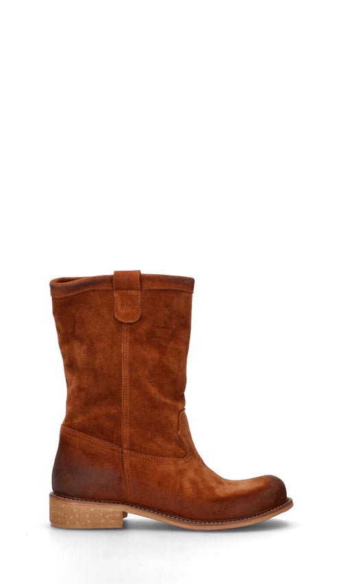 RABARBARO Tronchetto donna marrone in suede