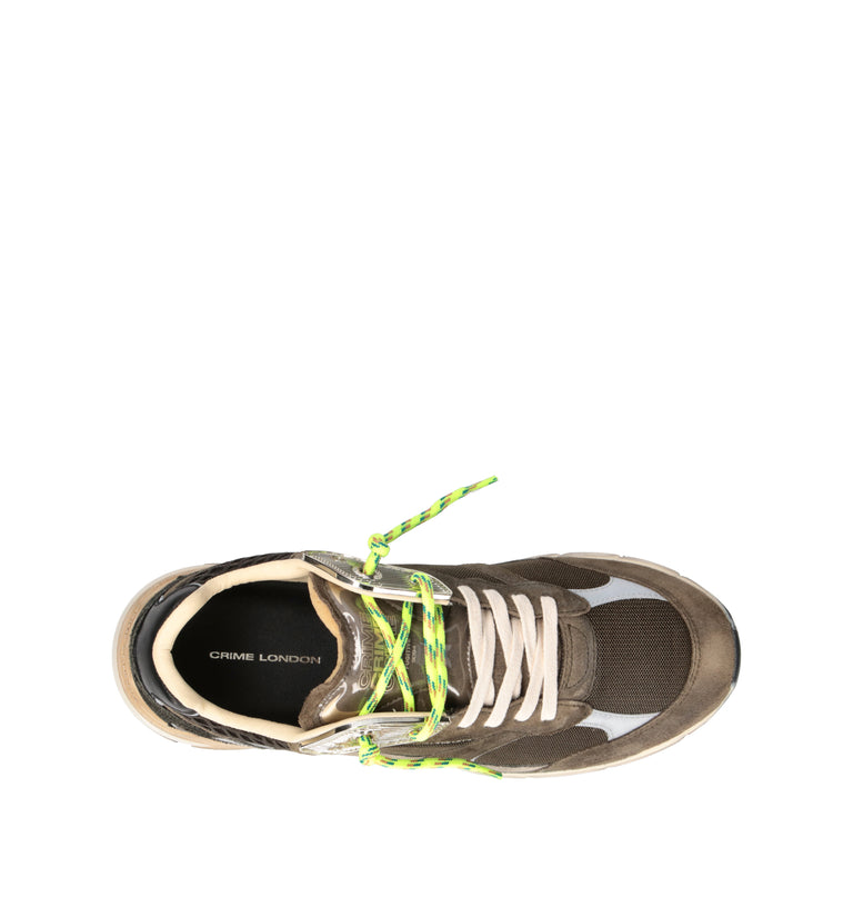 CRIME Sneaker uomo militare